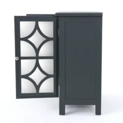 Melora Fir Wood Cabinet With Mirrored Doors Charcoal Gray - Christopher Knight Home -Christopher Knight Home GUEST 2b750805 0baf 4812 8899 9b36352ccfb5