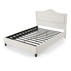 Queen Dante Upholstered Traditional Bed Frame - Christopher Knight Home -Christopher Knight Home GUEST 2c457f16 7ded 4def bb83 44a224be7a76