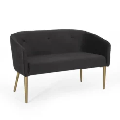 Brayer Modern Glam Tufted Velvet Loveseat - Christopher Knight Home -Christopher Knight Home GUEST 2ff5c75e 2d40 4e44 a3af a5d3199a6433