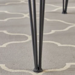 33.5" Chana Industrial Live Edge Square Dining Table Natural - Christopher Knight Home -Christopher Knight Home GUEST 3151cbe6 cd55 4637 b30a e203be4169a3