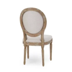 Set Of 4 Phinnaeus French Country Fabric Dining Chairs Beige/Natural - Christopher Knight Home -Christopher Knight Home GUEST 33775ec0 99c2 4aa1 adb6 710c26d89c3a