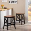 Set Of 2 Heffley Contemporary Farmhouse Wooden Counter Height Barstools Walnut/Black - Christopher Knight Home 1 Set Of 2 Heffley Contemporary Farmhouse Wooden Counter Height Barstools Walnut/Black - Christopher Knight Home -Christopher Knight Home GUEST 33f57e70 60ce 4ac6 a023 b56b4919c5e8