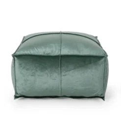 Nakisha Modern Glam Velvet Square Bean Bag Ottoman - Christopher Knight Home -Christopher Knight Home GUEST 3412d6f8 334b 410c b556 a729cfdb8409