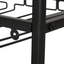 Boster Boho Industrial 21 Bottle Floor Wine Rack With Storage Natural/Black - Christopher Knight Home -Christopher Knight Home GUEST 3436c030 485e 42e6 809c eff944e4eb88