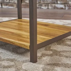 Roney 17" Bookcase With Rustic Metal Finished Iron Accents - Natural - Christopher Knight Home 7 Roney 17" Bookcase With Rustic Metal Finished Iron Accents - Natural - Christopher Knight Home -Christopher Knight Home GUEST 3589ba7a e5fe 4bad 8d7c 5fd8ace91724