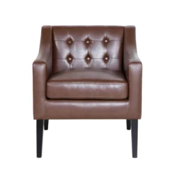 Deanna Contemporary Faux Leather Tufted Accent Chair - Christopher Knight Home 21 Deanna Contemporary Faux Leather Tufted Accent Chair - Christopher Knight Home -Christopher Knight Home GUEST 3611790c 8999 4933 8185 557929fb44ec