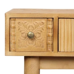 Warthen Boho Handcrafted 4 Drawer Console Table Natural - Christopher Knight Home -Christopher Knight Home GUEST 38543cd8 2799 45ed 911a e8e5df9645b7
