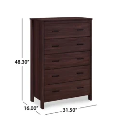 3pc Olimont Contemporary Dresser And Nightstand Set Walnut - Christopher Knight Home -Christopher Knight Home GUEST 392bb0e2 f376 4f7d 84e7 d77248dead3a