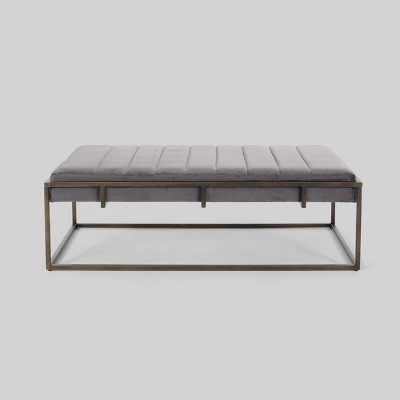 Magdalene Modern Velvet Ottoman Bench - Christopher Knight Home 8 Magdalene Modern Velvet Ottoman Bench - Christopher Knight Home - Image 6