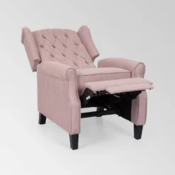 Wellscross Contemporary Press-Back Recliner Light Blush - Christopher Knight Home -Christopher Knight Home GUEST 4099eb71 afdd 4fef 8ab8 37dd308deb54