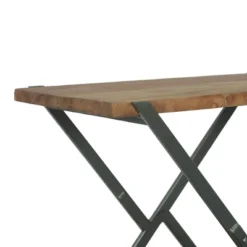 Oxbow Modern Industrial Handcrafted Wood Side Table Light Walnut/Gray - Christopher Knight Home -Christopher Knight Home GUEST 41470c0b d8ef 47b9 a4fa 25e1e9bcb48c