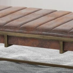Magdalene Modern Fabric Ottoman Bench Brown - Christopher Knight Home -Christopher Knight Home GUEST 42dddb7c aadb 418e 8795 813768b3fe41