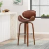 Jakin Mid-Century Modern Upholstered Swivel Barstool - Christopher Knight Home -Christopher Knight Home GUEST 430f2ab3 23d7 4d54 9441 b24e22be4eaa