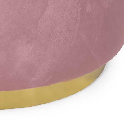 Croton Modern Glam Velvet Swivel Ottoman - Christopher Knight Home 5 Croton Modern Glam Velvet Swivel Ottoman - Christopher Knight Home - Image 3