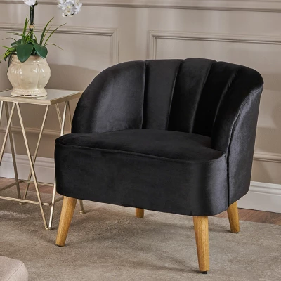Amaia Modern New Velvet Club Chair - Christopher Knight Home 3 Amaia Modern New Velvet Club Chair - Christopher Knight Home