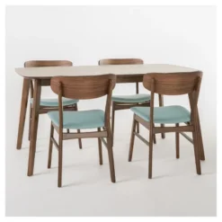 5pc Lucious 60" Dining Set - Christopher Knight Home -Christopher Knight Home GUEST 44e174fc 2f2c 41c3 989f b035b60b49c3