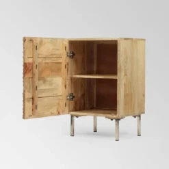 Allaire Modern Side Table Tan - Christopher Knight Home -Christopher Knight Home GUEST 4664f5c8 82fa 4caa 98c1 8b7efc17fd72