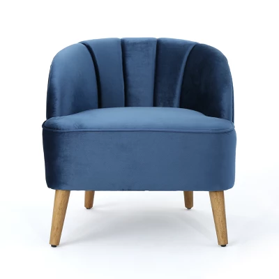 Amaia Modern New Velvet Club Chair - Christopher Knight Home 8 Amaia Modern New Velvet Club Chair - Christopher Knight Home - Image 6