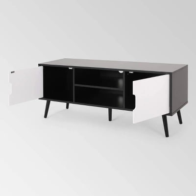 Peermont Mid-Century Modern TV Stand For TVs Up To 53" - Christopher Knight Home 4 Peermont Mid-Century Modern TV Stand For TVs Up To 53" - Christopher Knight Home - Image 2