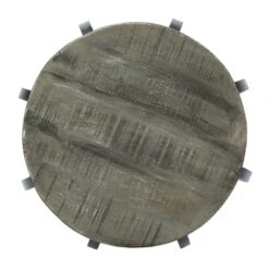 Wiers Modern Industrial Handcrafted Mango Wood Side Table Gray/Black - Christopher Knight Home -Christopher Knight Home GUEST 5406bda8 c20a 4fdb a50a 2c725c6502a2