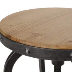 2pc Farmdale Industrial Firwood Adjustable Height Swivel Counter Height Barstools Antique Natural/Pewter - Christopher Knight Home -Christopher Knight Home GUEST 561edad3 fe92 4095 8ef3 4d2416b1366a