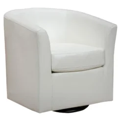 Daymian Faux Leather Swivel Club Chair - Christopher Knight Home 11 Daymian Faux Leather Swivel Club Chair - Christopher Knight Home -Christopher Knight Home GUEST 57ed49d7 12a4 4851 9683 bae6a7126f51