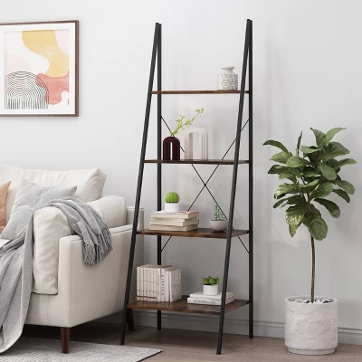 71.5" Newnan Modern Industrial 4 Shelf Etagere Ladder Bookcase - Christopher Knight Home 3 71.5" Newnan Modern Industrial 4 Shelf Etagere Ladder Bookcase - Christopher Knight Home
