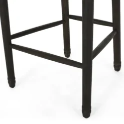 2pc Govan French Country Wooden Counter Height Barstools With Upholstered Seating Charcoal/Black - Christopher Knight Home 17 2pc Govan French Country Wooden Counter Height Barstools With Upholstered Seating Charcoal/Black - Christopher Knight Home -Christopher Knight Home GUEST 5ee22bb4 2636 48d4 b89b 369a784362d7