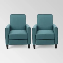 Set Of 2 Darvis Contemporary Recliners - Christopher Knight Home -Christopher Knight Home GUEST 6057742a 2421 4f8a ba77 46cec02c137e