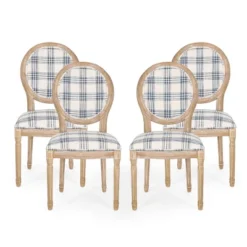 Set Of 4 Phinnaeus French Country Fabric Dining Chairs - Christopher Knight Home -Christopher Knight Home GUEST 60735aea 8f6e 406b b7da 05f24b04227a
