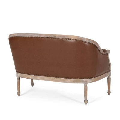 Faye Traditional Tufted Upholstered Loveseat - Christopher Knight Home 4 Faye Traditional Tufted Upholstered Loveseat - Christopher Knight Home - Image 2