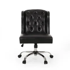 Beltagh Contemporary Wingback Tufted Swivel Office Chair - Christopher Knight Home -Christopher Knight Home GUEST 63081fa7 02b5 4a5a ab77 efe134426905