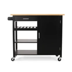 Westcliffe Contemporary Kitchen Cart With Wheels - Christopher Knight Home -Christopher Knight Home GUEST 6386dffd 902a 4beb 9052 0385d5fadbe6