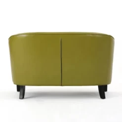 Justine Faux Leather Loveseat - Christopher Knight Home -Christopher Knight Home GUEST 65d12ed1 1ab3 47ba 841b 0f0b754de34e