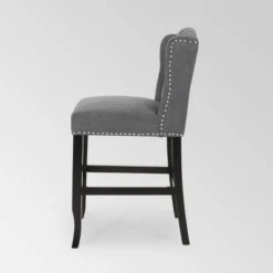 Set Of 2 Foxcroft Wingback Counter Height Barstools - Christopher Knight Home -Christopher Knight Home GUEST 6697178f f133 48c6 9ec7 9a90e2f48e0f