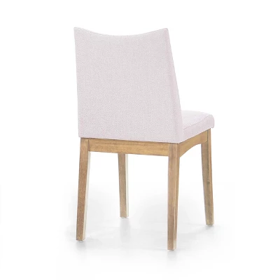 Set Of 2 Dimitri Fabric Dining Chairs Light Beige/Oak - Christopher Knight Home 5 Set Of 2 Dimitri Fabric Dining Chairs Light Beige/Oak - Christopher Knight Home - Image 3