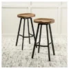 Set Of 2 Albia Swivel 31.5" Barstool - Natural/Black - Christopher Knight Home -Christopher Knight Home GUEST 6826b6bd a71e 4d6c ad94 9e343378c64c