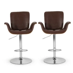 2pc Romer Mid Century Modern Bentwood Adjustable Swivel Counter Height Barstools - Christopher Knight Home 24 2pc Romer Mid Century Modern Bentwood Adjustable Swivel Counter Height Barstools - Christopher Knight Home -Christopher Knight Home GUEST 6a6e52f7 1860 418c b983 d5cdd998dc8a