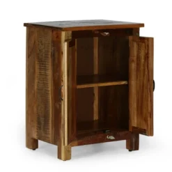 Greenler Boho Handcrafted 2 Door Wood Sideboard Natural/Multi Colored - Christopher Knight Home -Christopher Knight Home GUEST 6ab55d2e 49d6 4f09 9b58 d069e86f2705