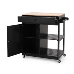 Telfair Kitchen Cart With Wheels - Christopher Knight Home -Christopher Knight Home GUEST 6b0c8258 0551 4a45 8f97 48e964c9063e