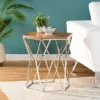 Cowger Rustic Glam Handcrafted Mango Wood Side Table Walnut/Polished Nickel - Christopher Knight Home 2 Cowger Rustic Glam Handcrafted Mango Wood Side Table Walnut/Polished Nickel - Christopher Knight Home -Christopher Knight Home GUEST 6d592cf0 b315 4811 828f 5c0853bc4f1c