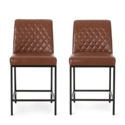 2pc Osgood Contemporary Diamond Stitch Counter Height Barstools - Christopher Knight Home 23 2pc Osgood Contemporary Diamond Stitch Counter Height Barstools - Christopher Knight Home -Christopher Knight Home GUEST 6deee7bc 8ab1 46c4 bad5 6ae307691d2b