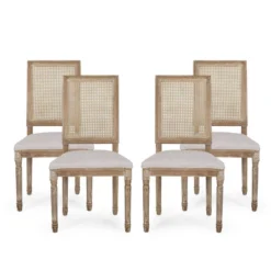 Set Of 4 Regina French Country Wood And Cane Upholstered Dining Chairs - Christopher Knight Home 29 Set Of 4 Regina French Country Wood And Cane Upholstered Dining Chairs - Christopher Knight Home -Christopher Knight Home GUEST 6eb39d1d 4dae 42b3 9bb5 7ac0ade78845