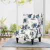 Toddman High-Back Club Chair Floral Print Blue - Christopher Knight Home -Christopher Knight Home GUEST 70dbda11 1d8d 40f7 bc76 68ecd2cc4369