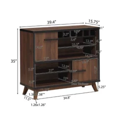 Hurlbut Modern Industrial Wooden 6 Bottle Wine Cabinet Walnut/Black/Dark Brown - Christopher Knight Home 17 Hurlbut Modern Industrial Wooden 6 Bottle Wine Cabinet Walnut/Black/Dark Brown - Christopher Knight Home -Christopher Knight Home GUEST 71e5fb3e 158d 41cc a997 f8e3a73f8625