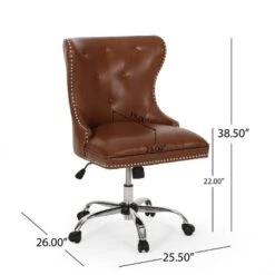 Bedell Contemporary Tufted Swivel Office Chair - Christopher Knight Home -Christopher Knight Home GUEST 72598c80 17ba 4564 97e0 2e945c3aec64