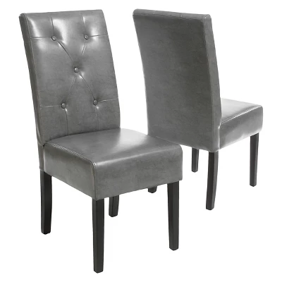 Taylor Bonded Leather Dining Chair Set 2ct - Christopher Knight Home 7 Taylor Bonded Leather Dining Chair Set 2ct - Christopher Knight Home - Image 5