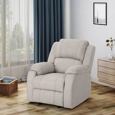 Mozelle Classic Gliding Recliner Beige - Christopher Knight Home 3 Mozelle Classic Gliding Recliner Beige - Christopher Knight Home