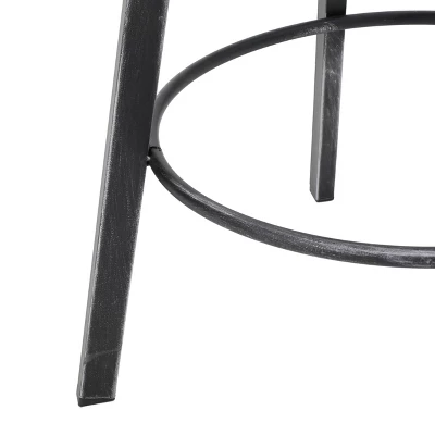 Set Of 2 Jutte Modern Industrial Firwood Adjustable Height Swivel Barstools Antique/Black Brushed Silver - Christopher Knight Home 5 Set Of 2 Jutte Modern Industrial Firwood Adjustable Height Swivel Barstools Antique/Black Brushed Silver - Christopher Knight Home - Image 3