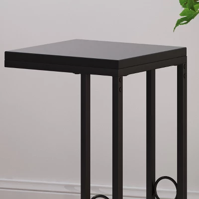 Set Of 2 Bader Modern C-Shaped Side Table Black - Christopher Knight Home 7 Set Of 2 Bader Modern C-Shaped Side Table Black - Christopher Knight Home - Image 5